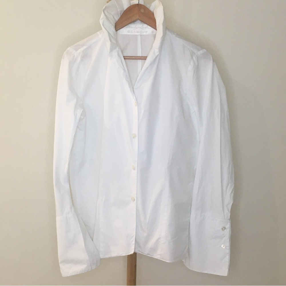 Marilyn Sybe Glamour White Long Sleeve Top - S16 - Picture 6 of 8